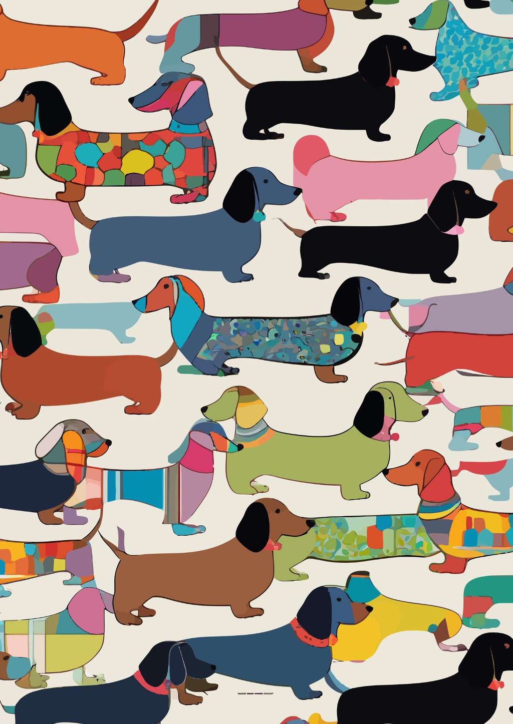 Dachshund Mosaik