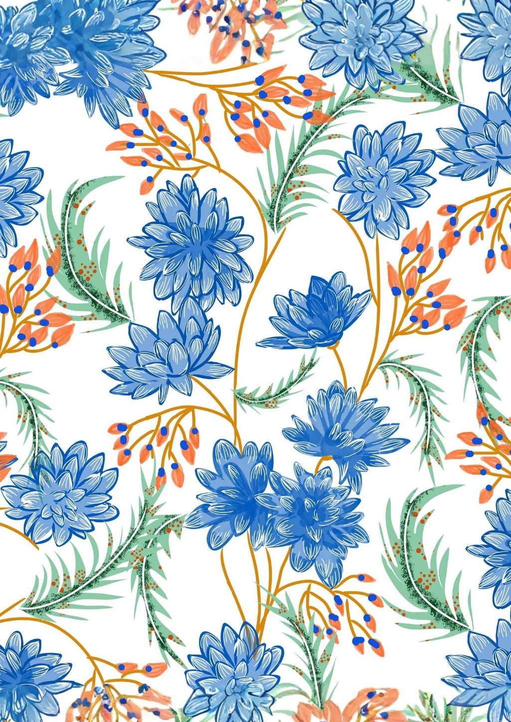 Blå blomster