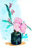 Akvarel blomster