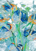 Blomster i blå