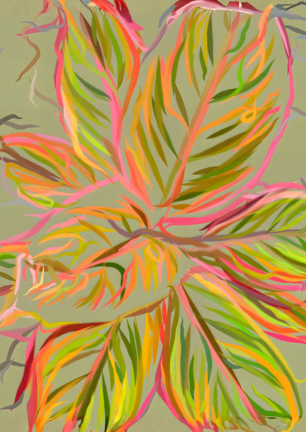 Elegante blomsterblade