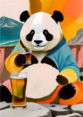 Panda med drink