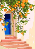 Citrustræ ved dør