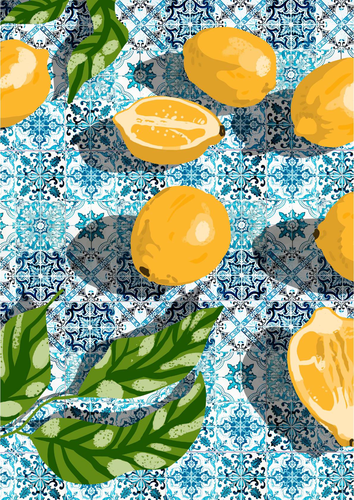 Citrusfrugter Motiv