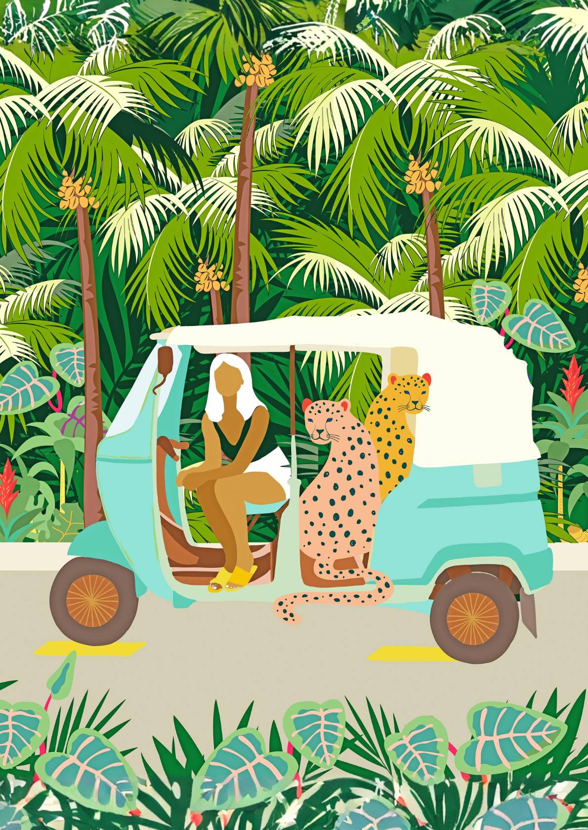 Tuk-Tuk med Leopard
