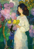 Pigen med blomster