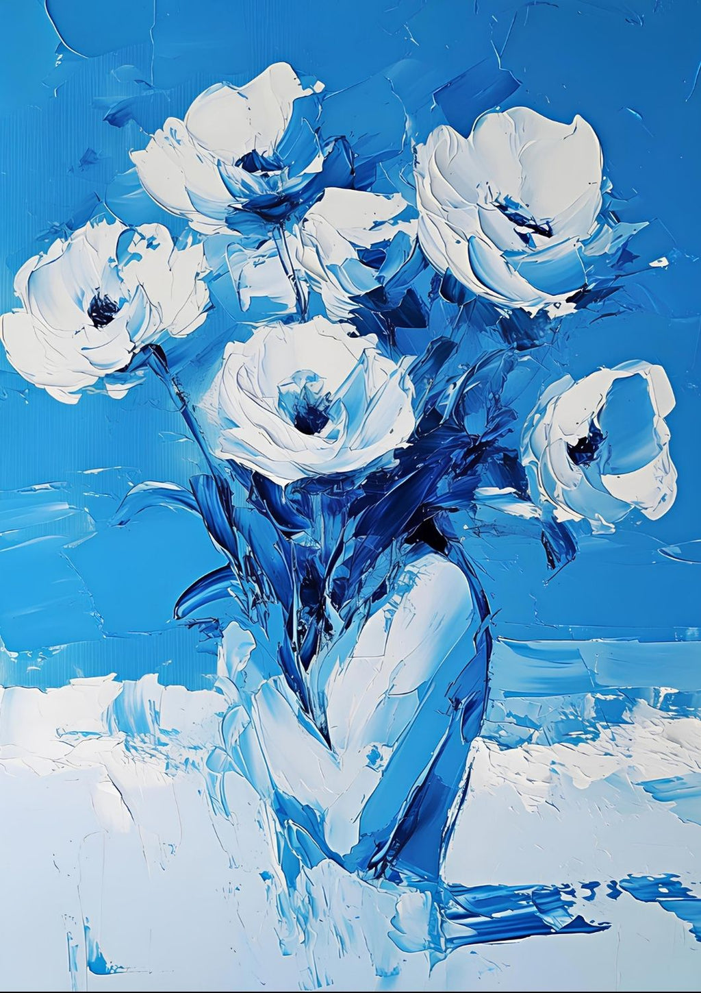 Blomster i blå