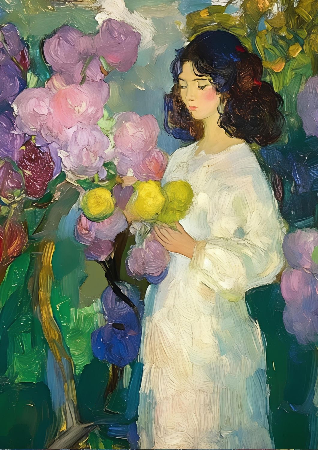 Kvindens blomsterbind