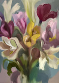 Blomsterbuket i farver