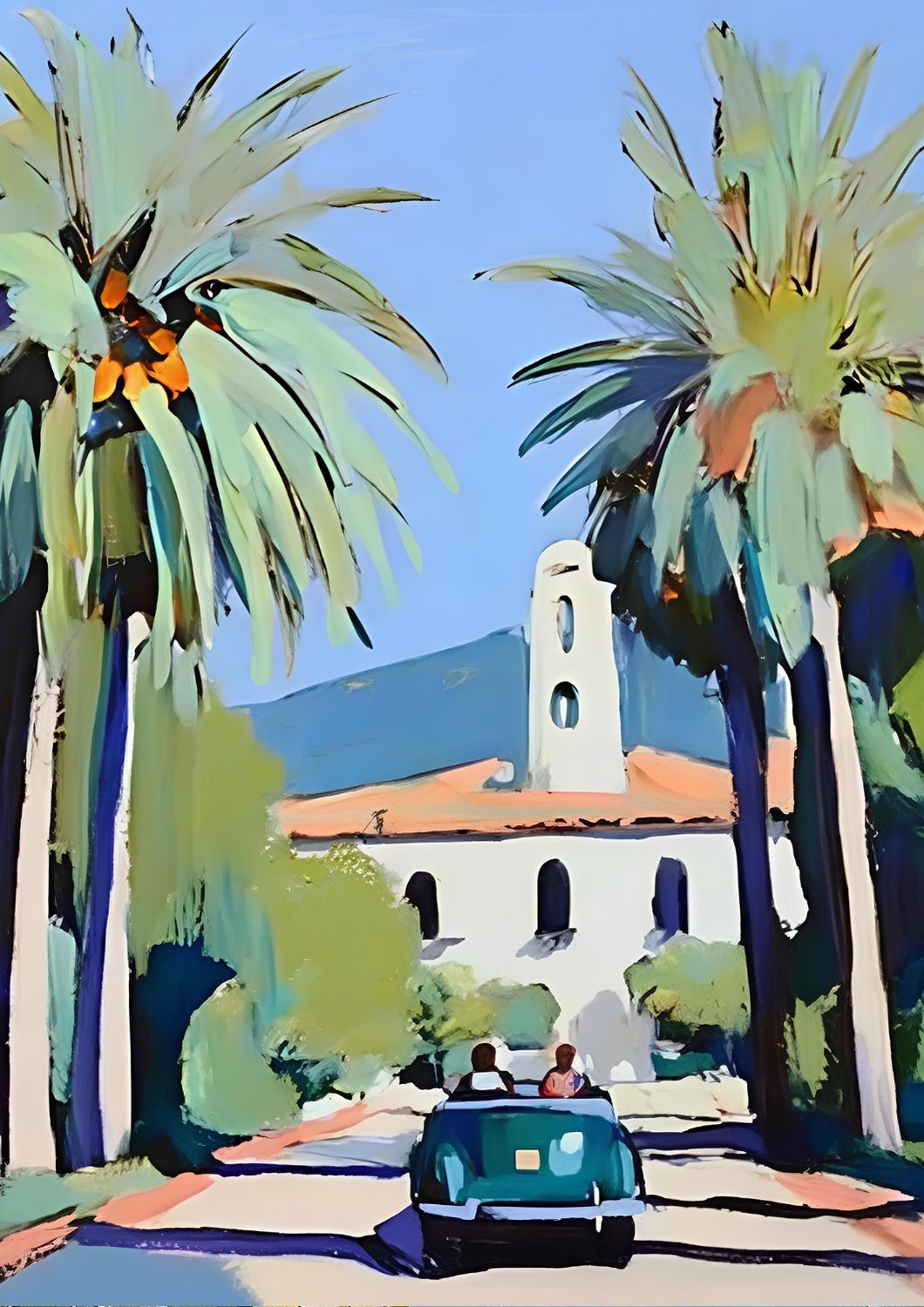 Køretur gennem palmerne