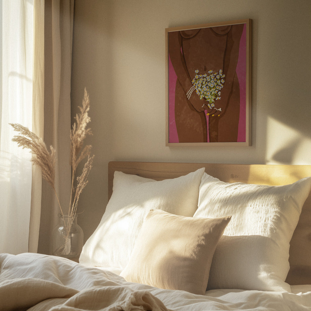 Kvinde med blomster