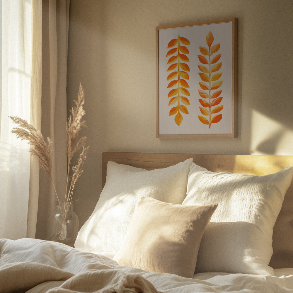 Orange Bladmotiver