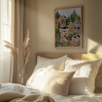 Efterårslandskab med huse