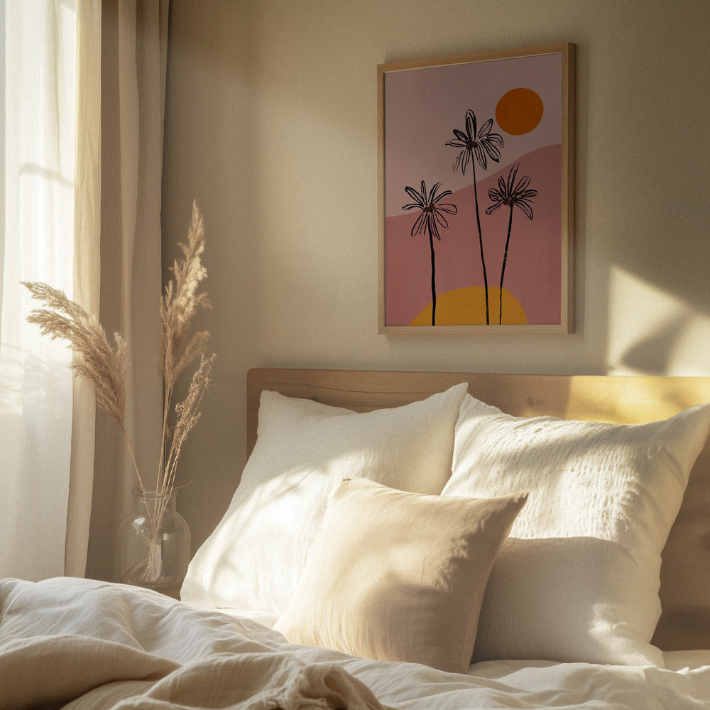 Blomster med sol