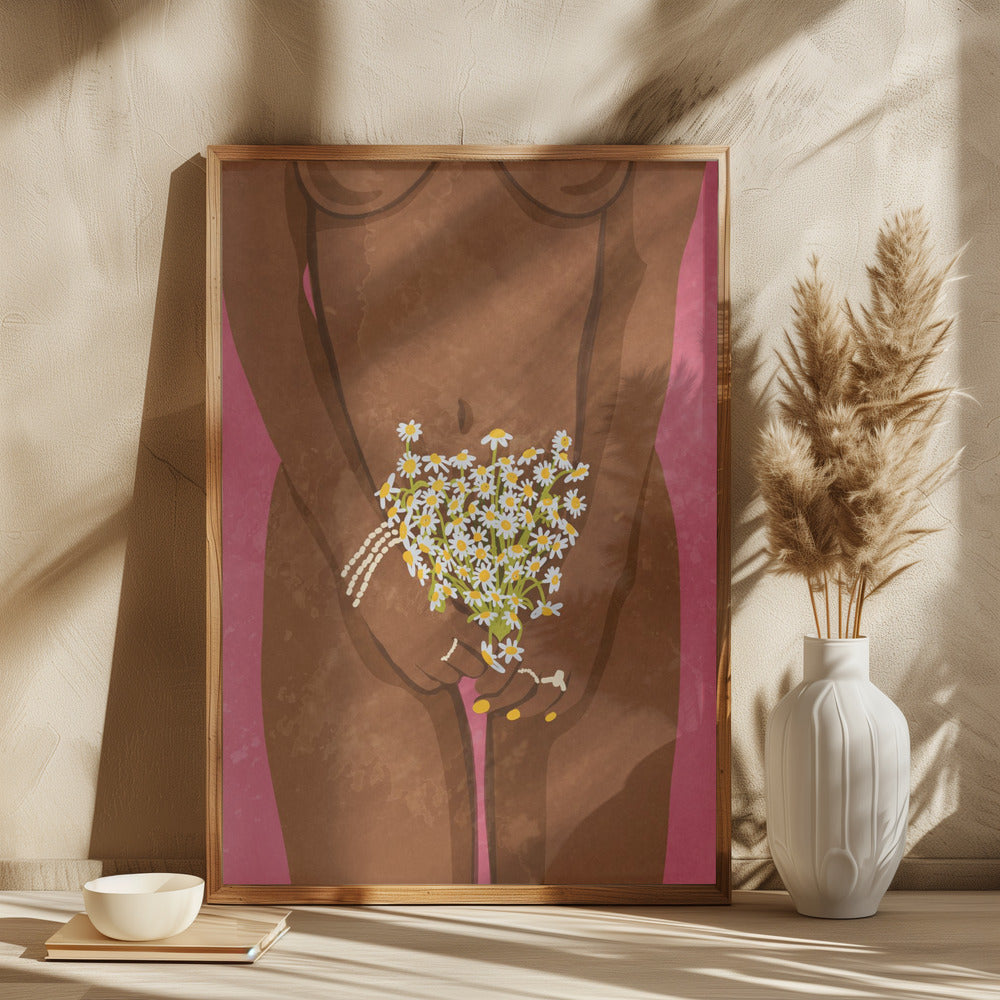Kvinde med blomster