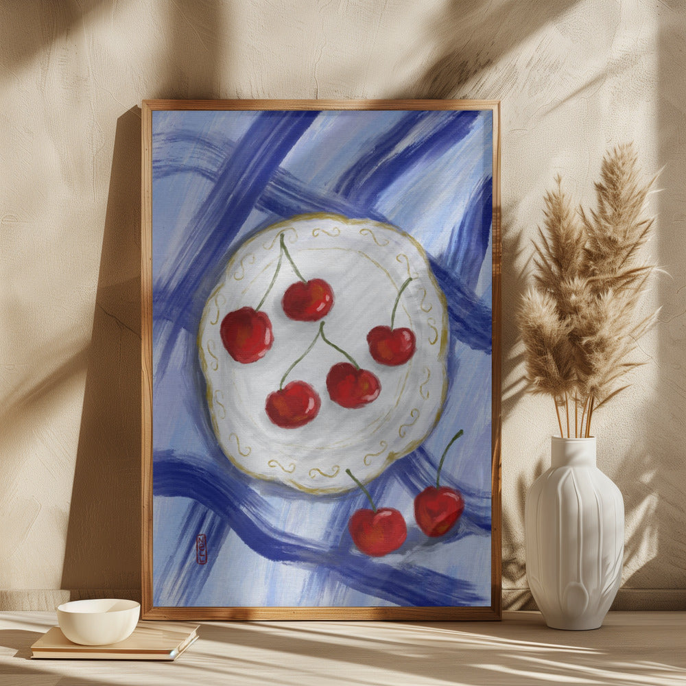 Kirsebær på Tallerken