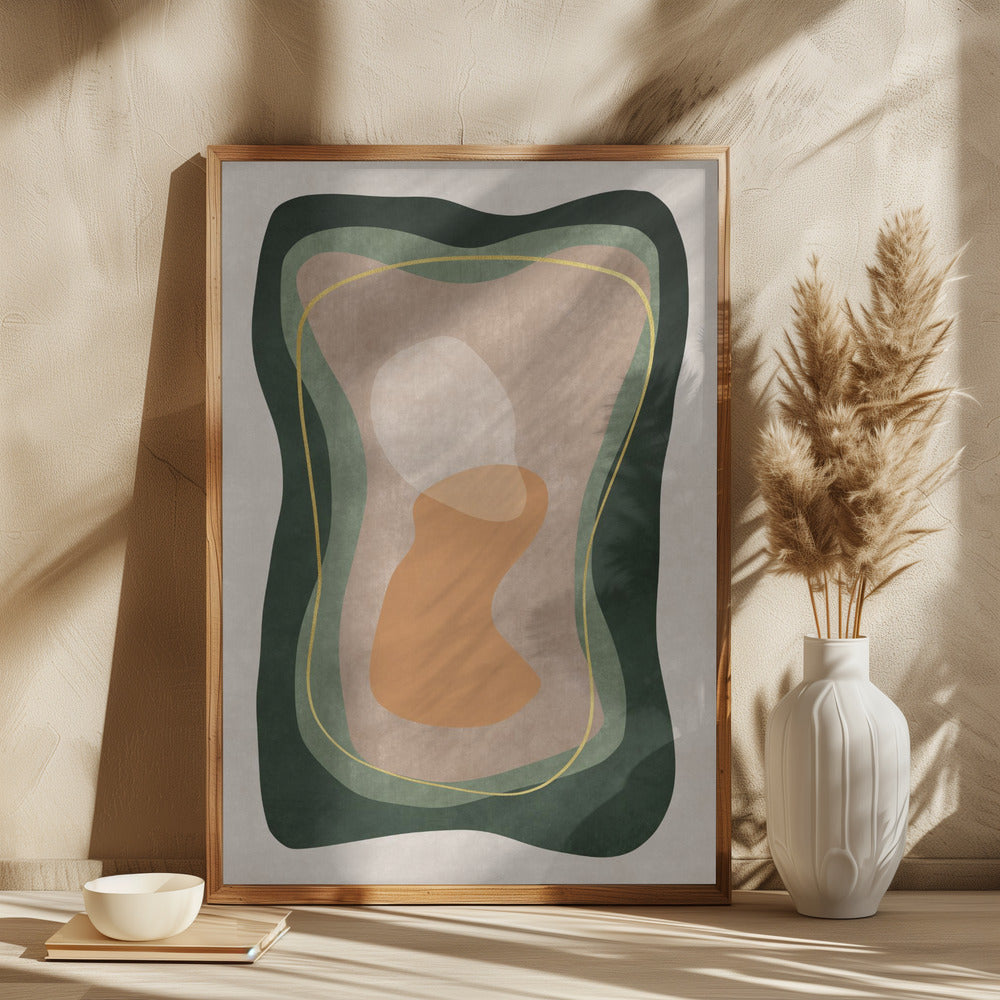 Abstrakt form i farver