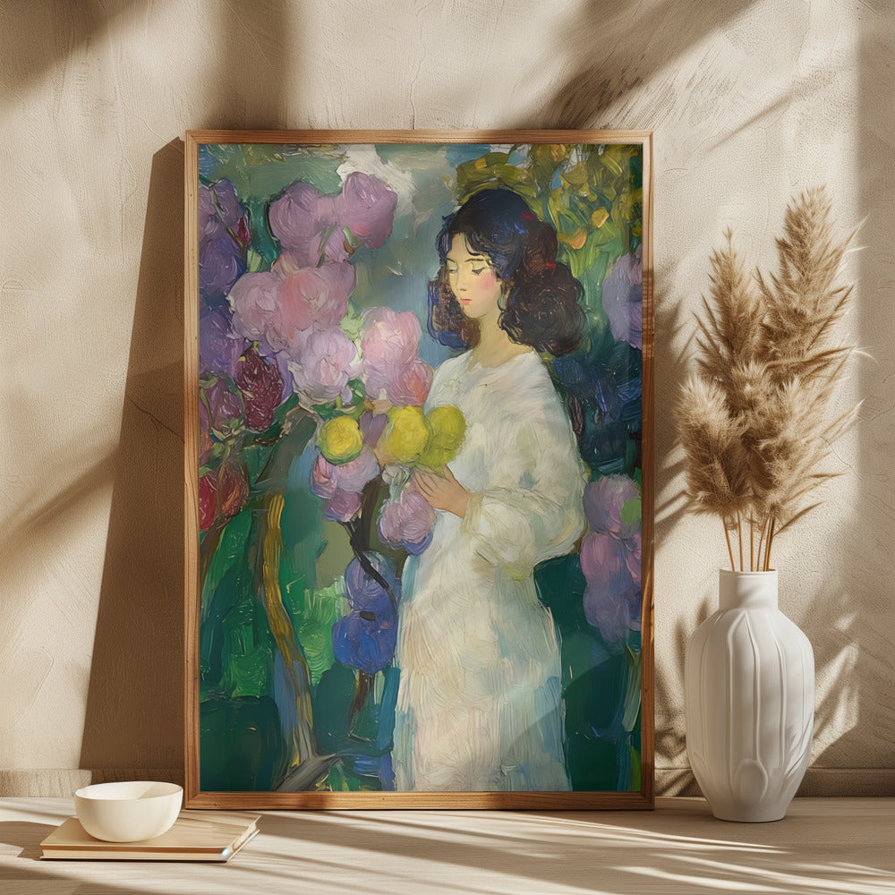 Pigen med blomster
