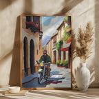 Manden på motorcykel