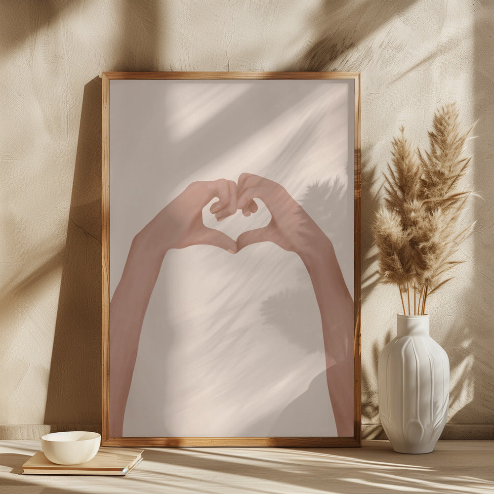 Hjerteformede hænder