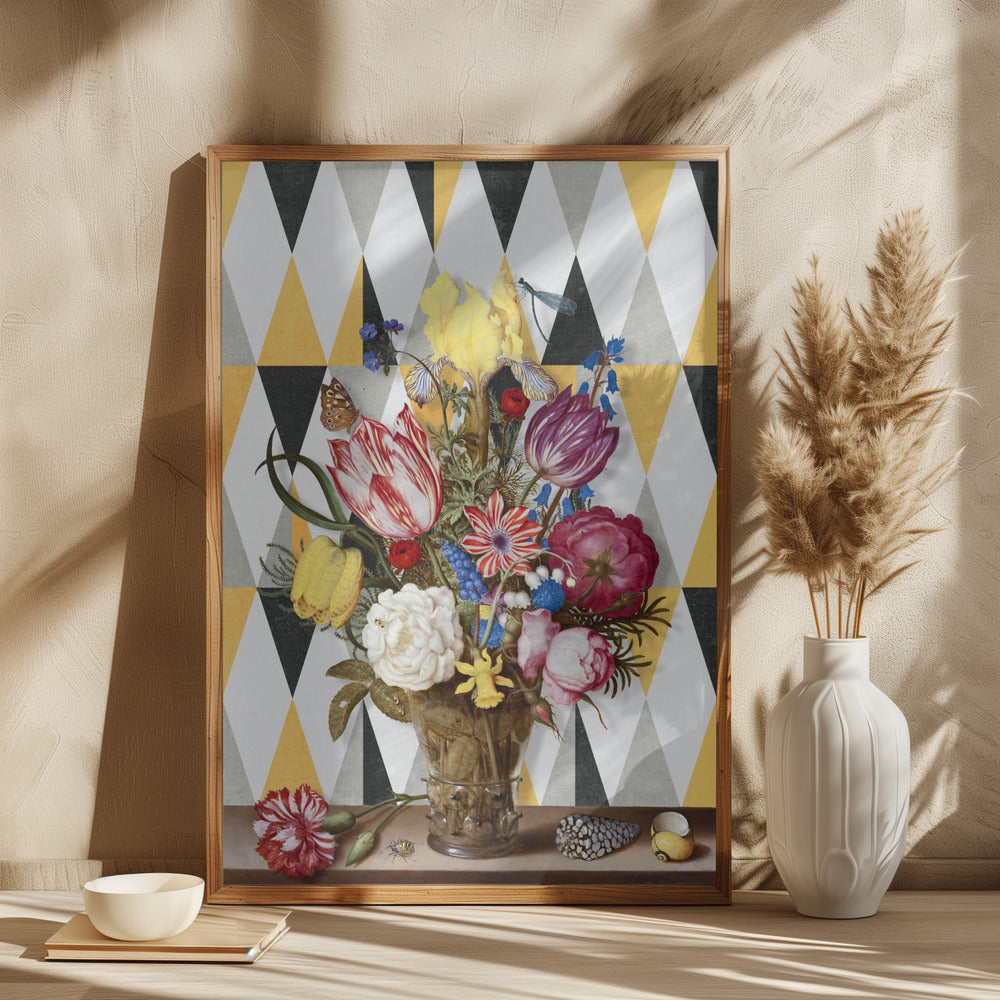 Blomsterbuket i Glas