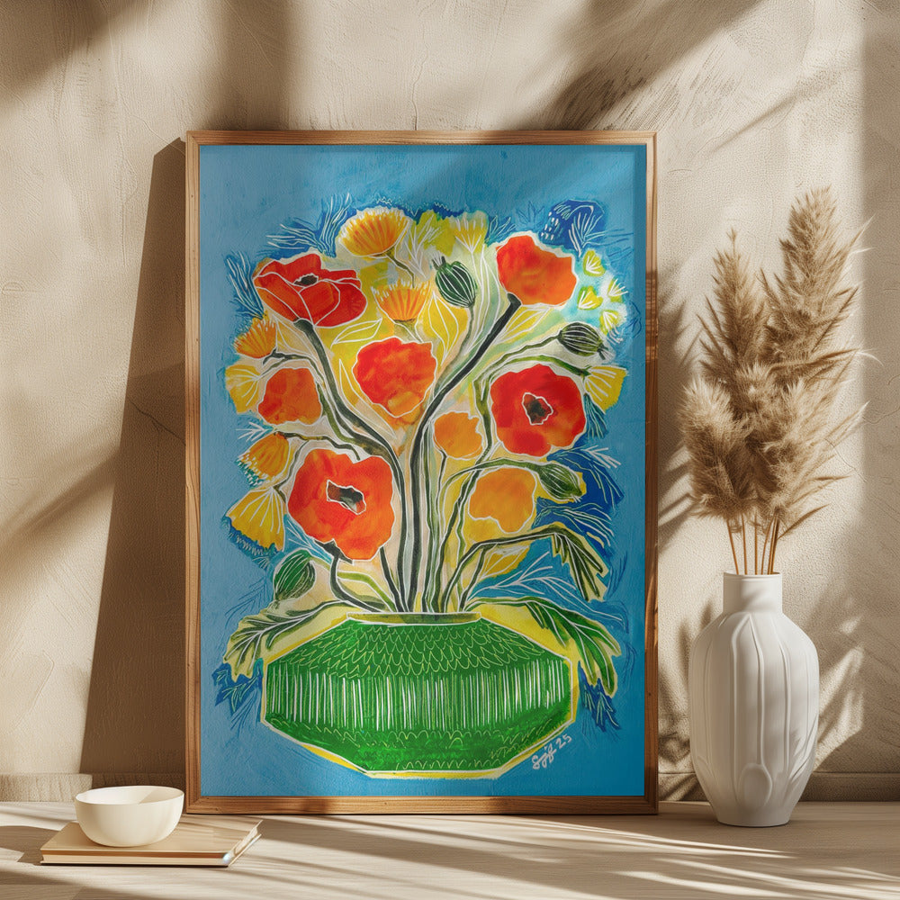Farverige Blomster