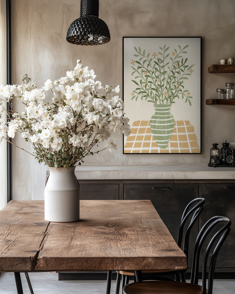 Grønne planter i vase