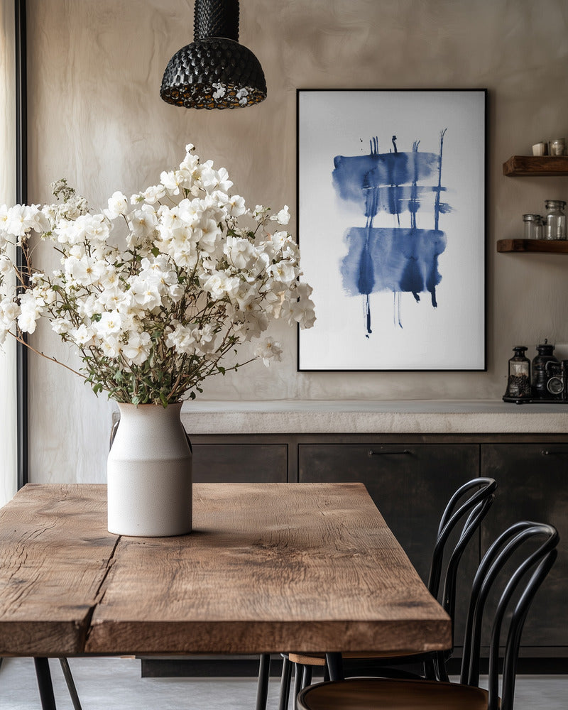 Indigo akvarel