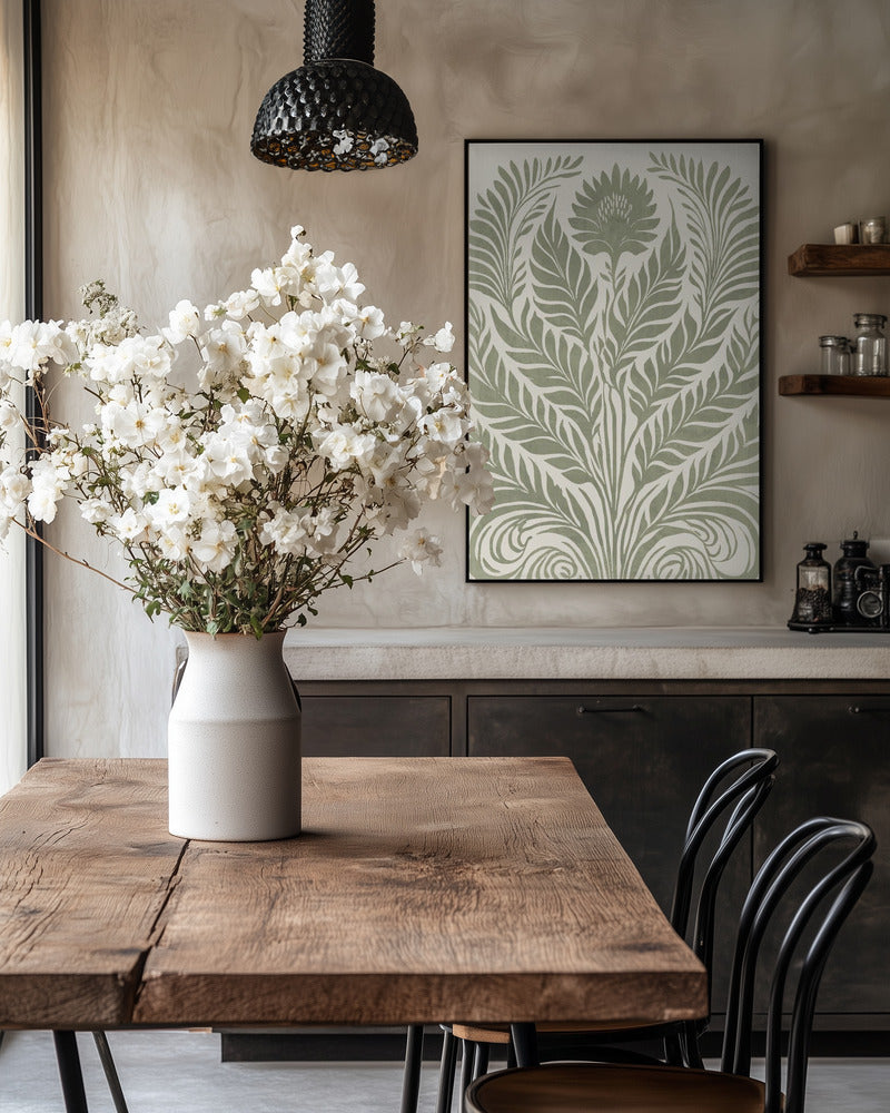 Plantemotiv med blomster