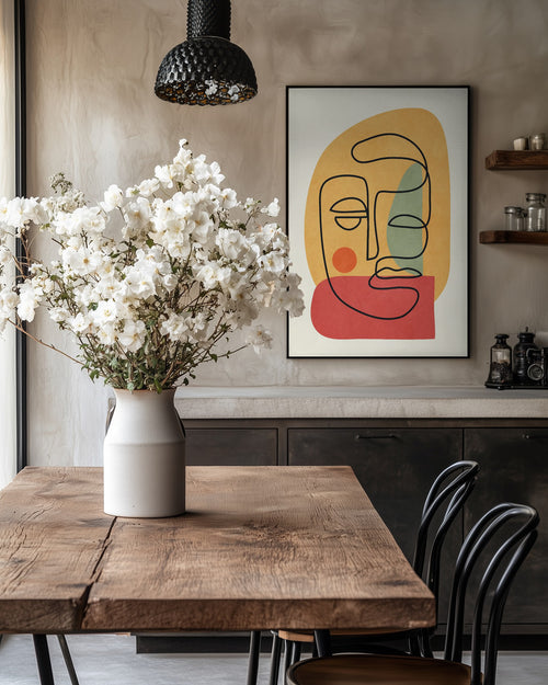 Abstrakt ansigt