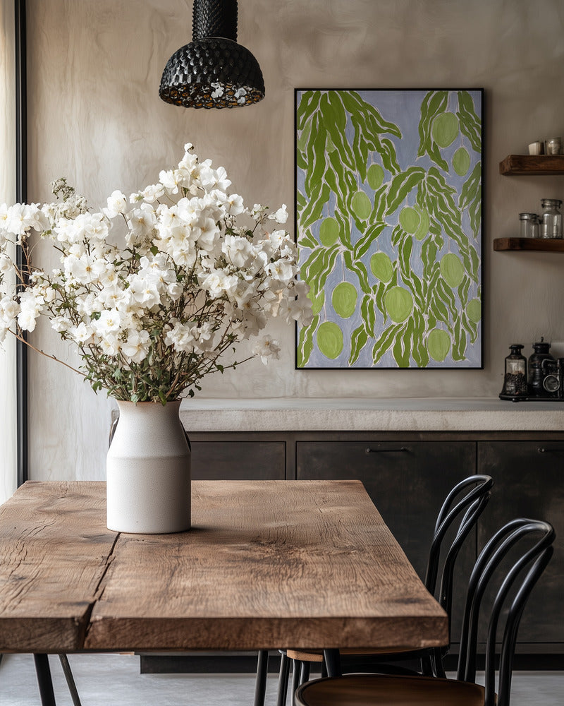 Grønne frugter og blade