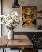 Akvarel med sommerfugl