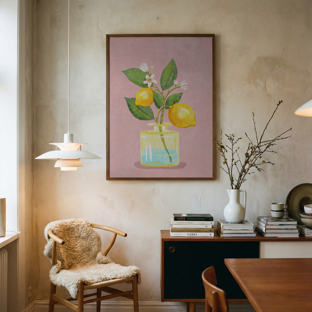 Citrusgrene i vase