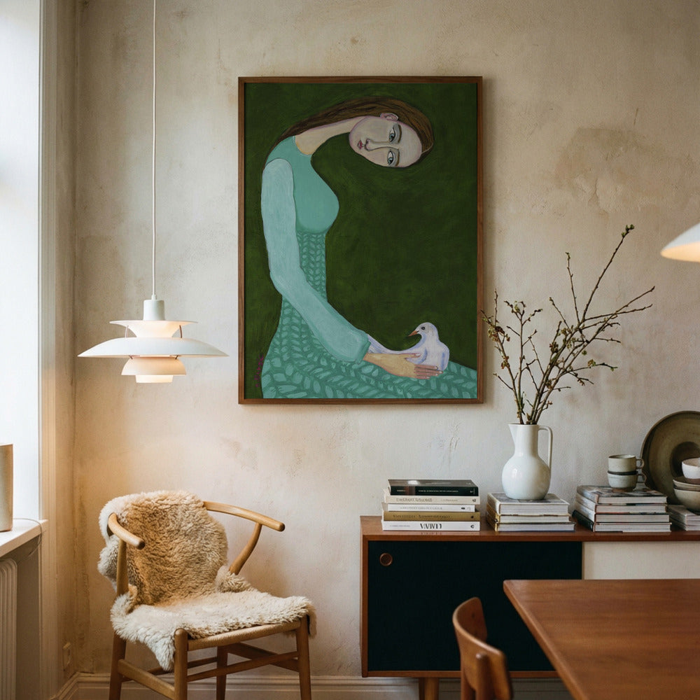 Fredfyldt kvinde