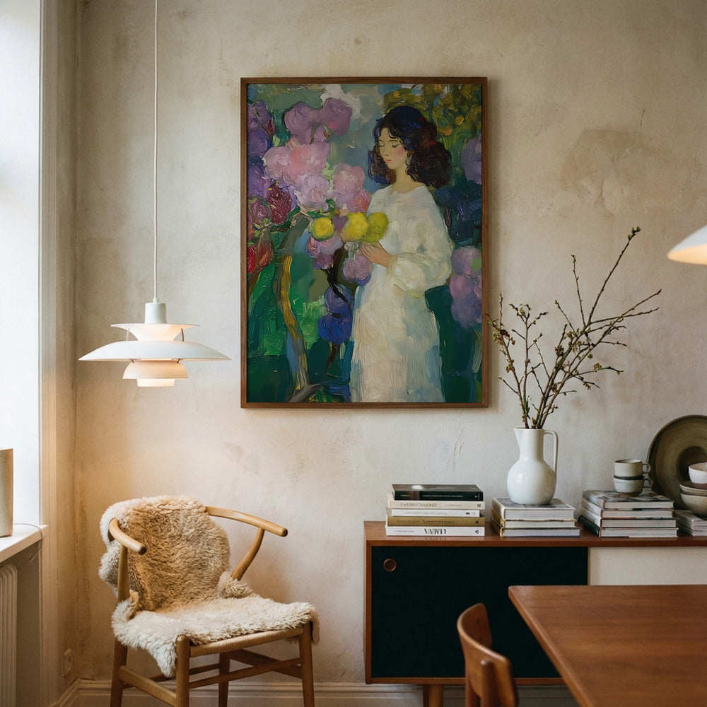 Pigen med blomster