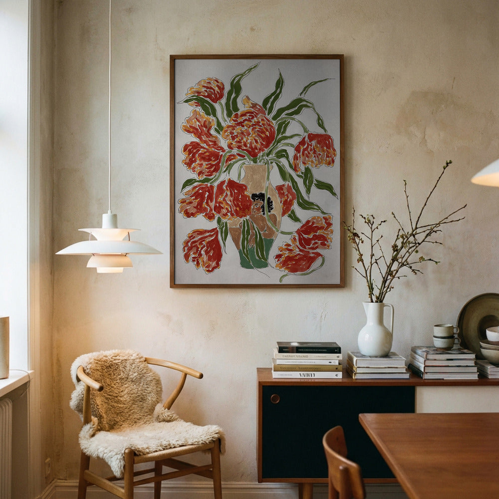 Blomster i vase