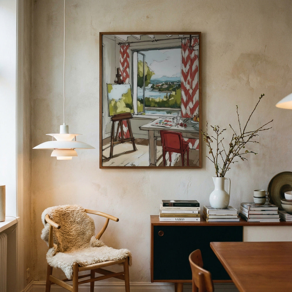 Kunstnerens arbejdsrum