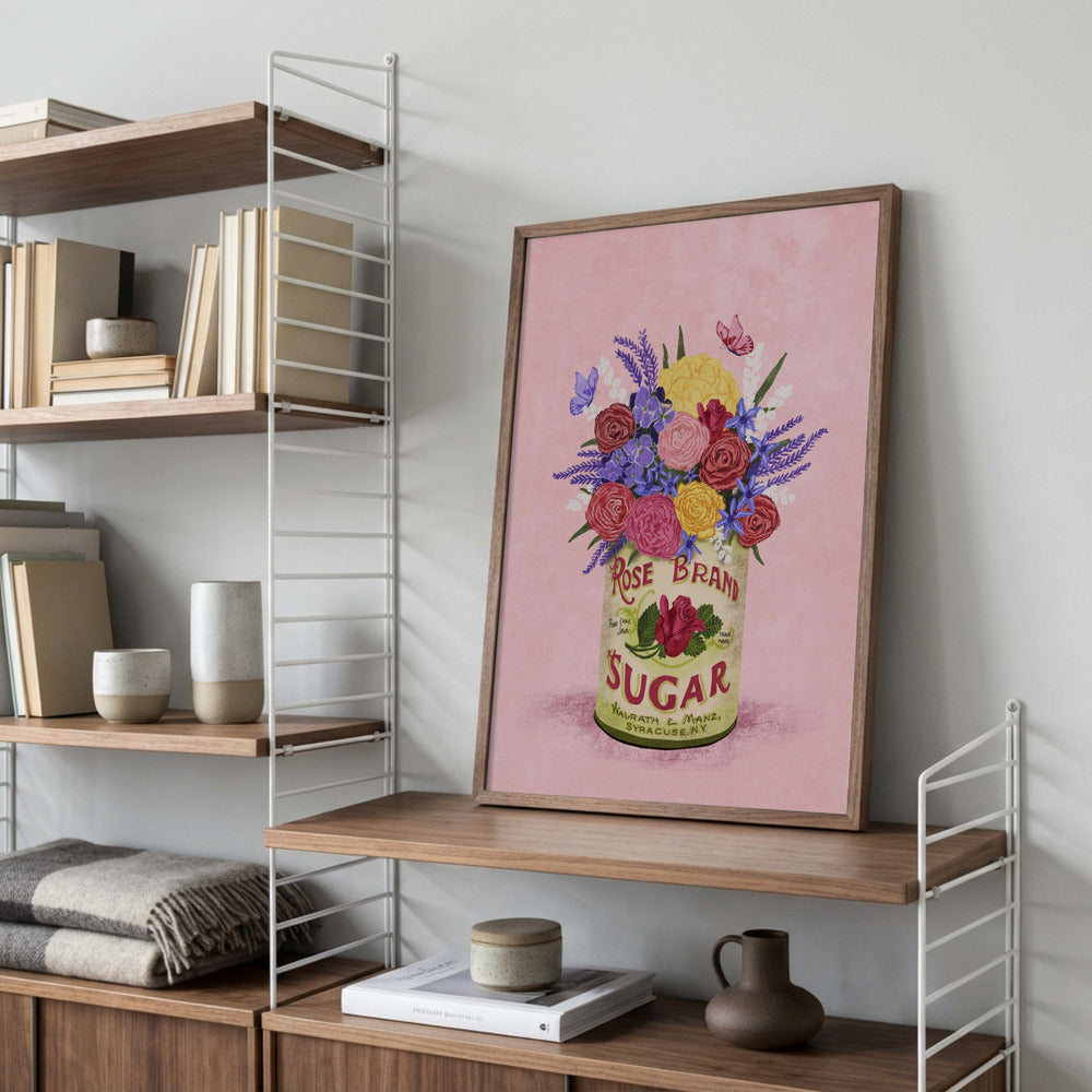 Blomster i sukkerkrukke