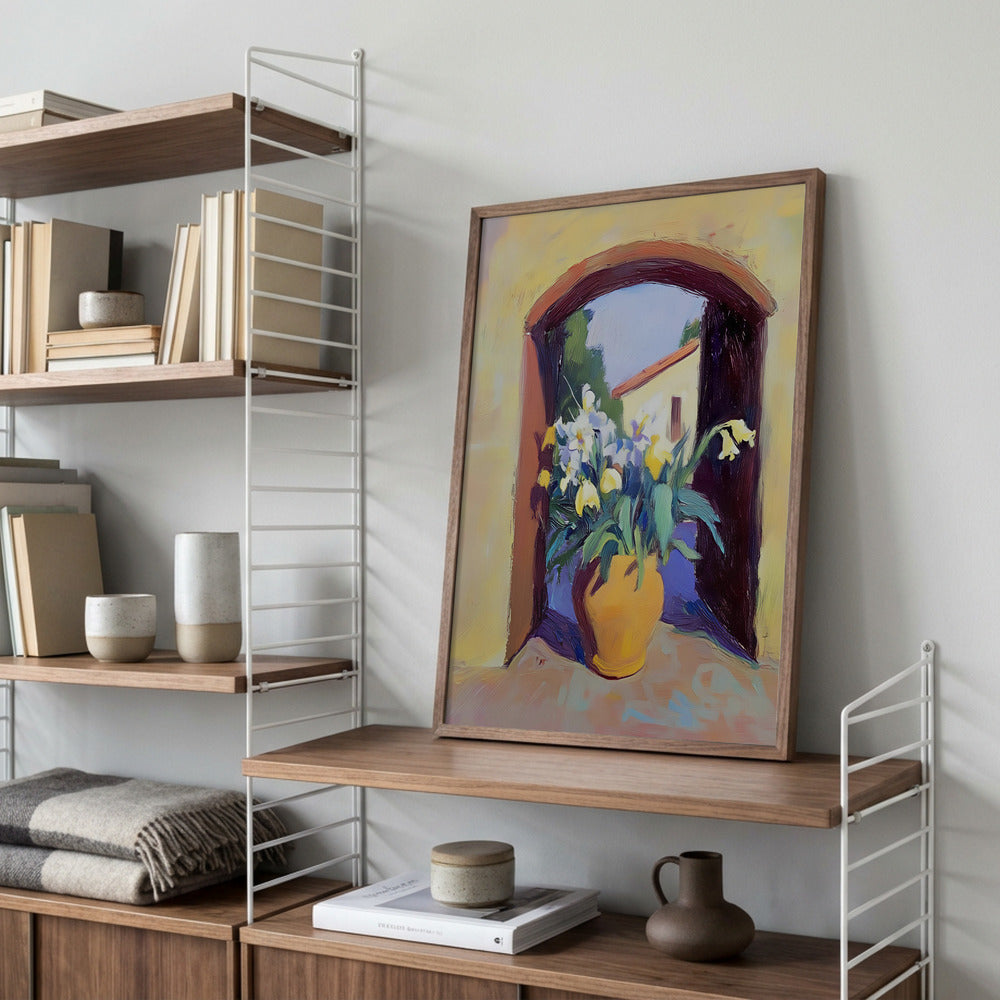 Blomster i vinduet