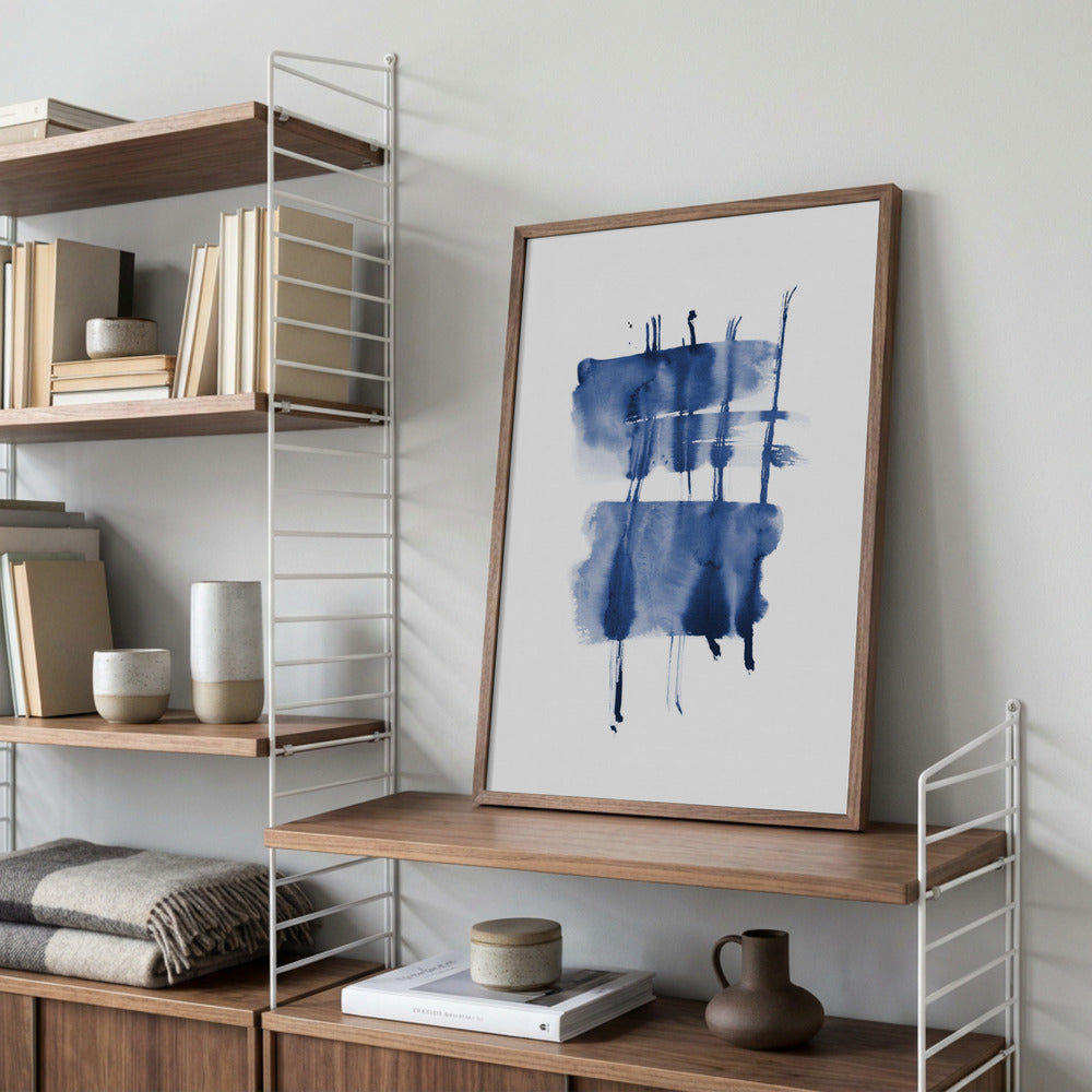 Indigo akvarel