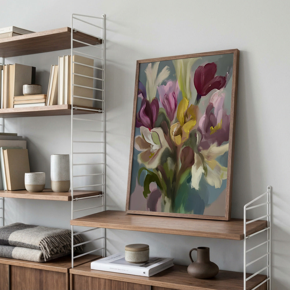 Blomsterbuket i farver