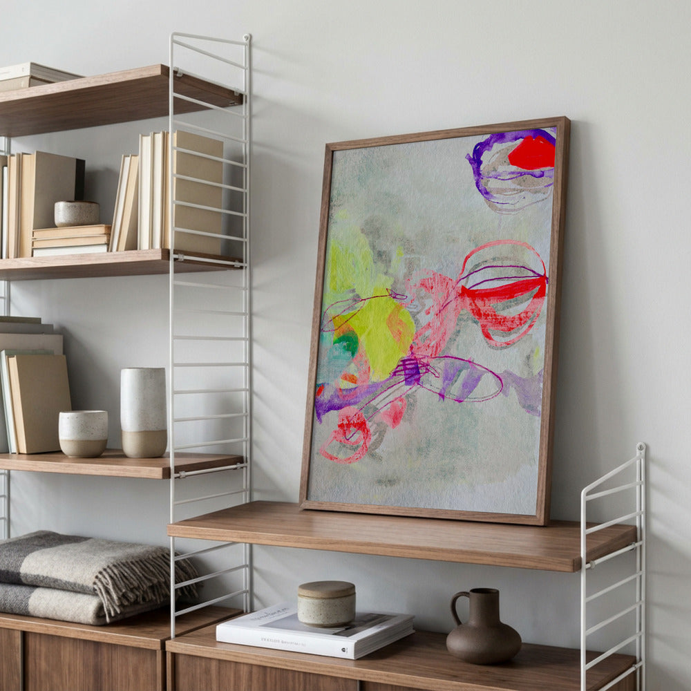 Farverig kunstplakat