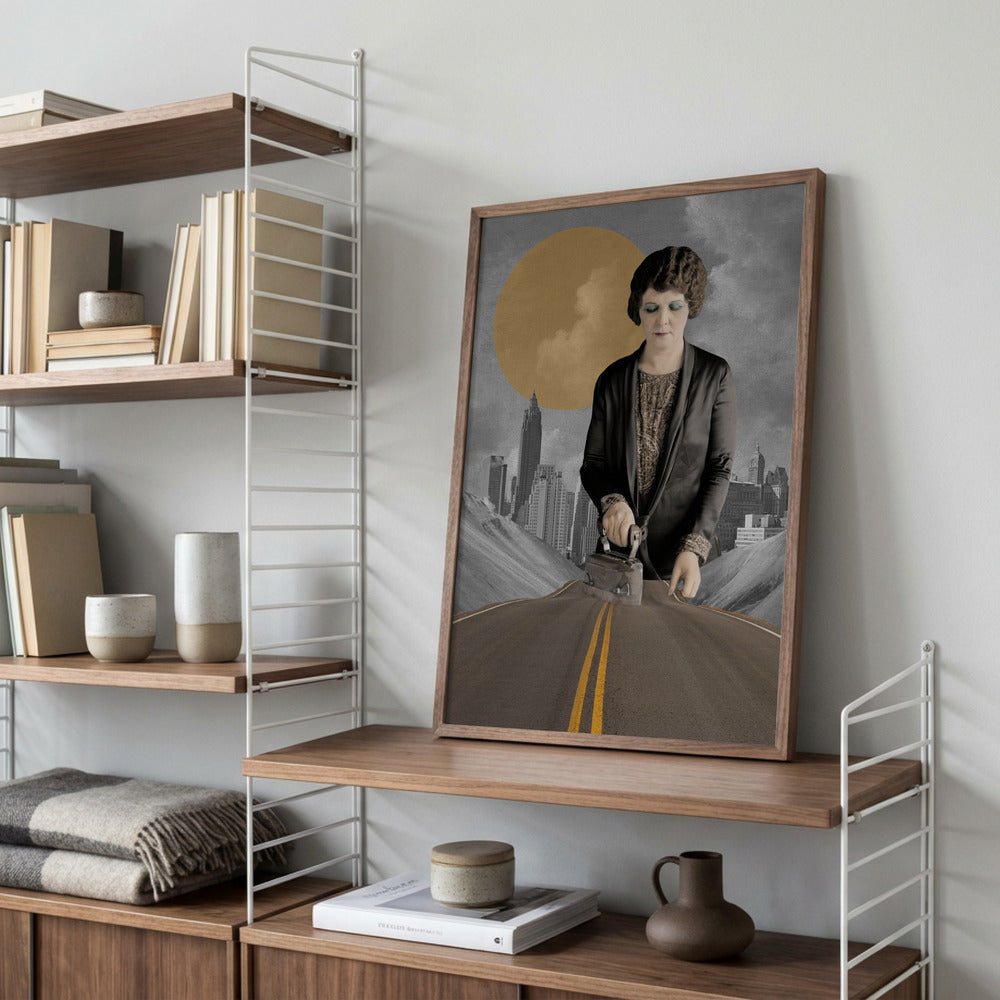 Kvindelig figur på vej