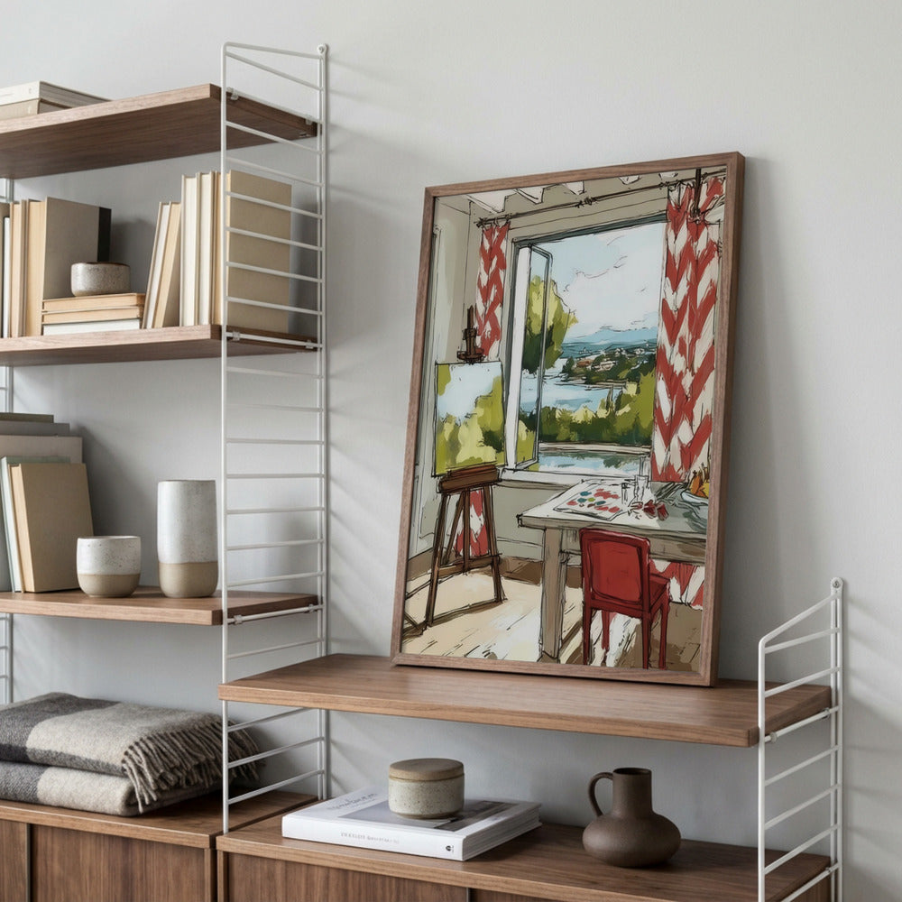 Kunstnerens arbejdsrum