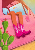 Farverig cowgirl stil