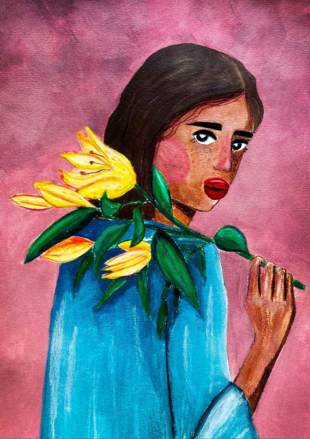 Kvinden med blomster